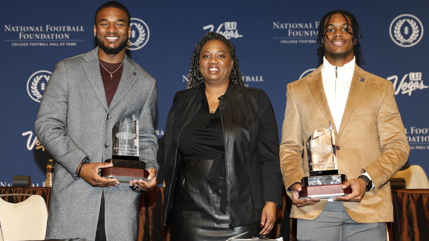 NCCU’s Richard, Baker Named MEAC Offensive, Defensive Players of the Year at NFF Press Conference