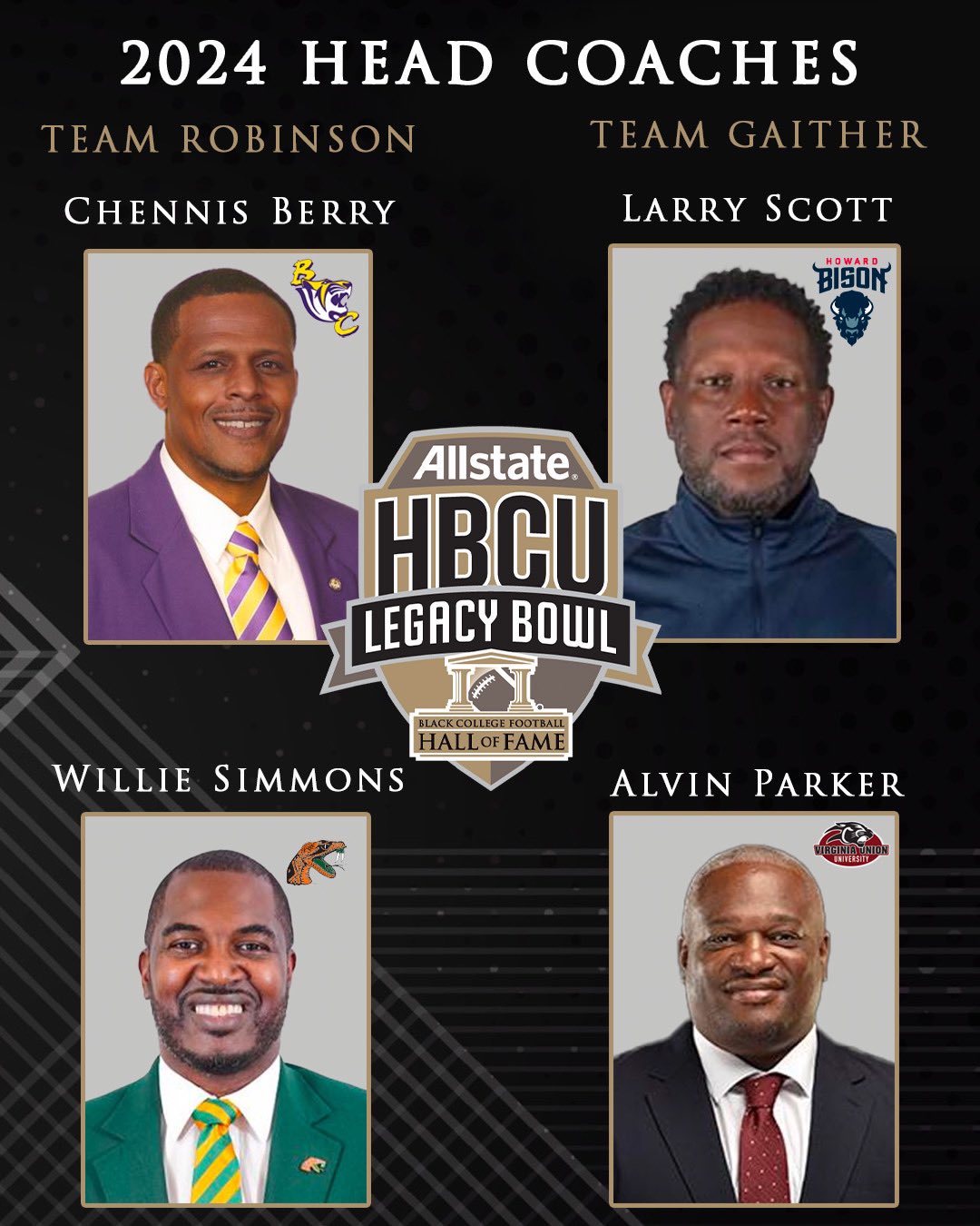 2024 Allstate HBCU Legacy Bowl Head Coaches Announced